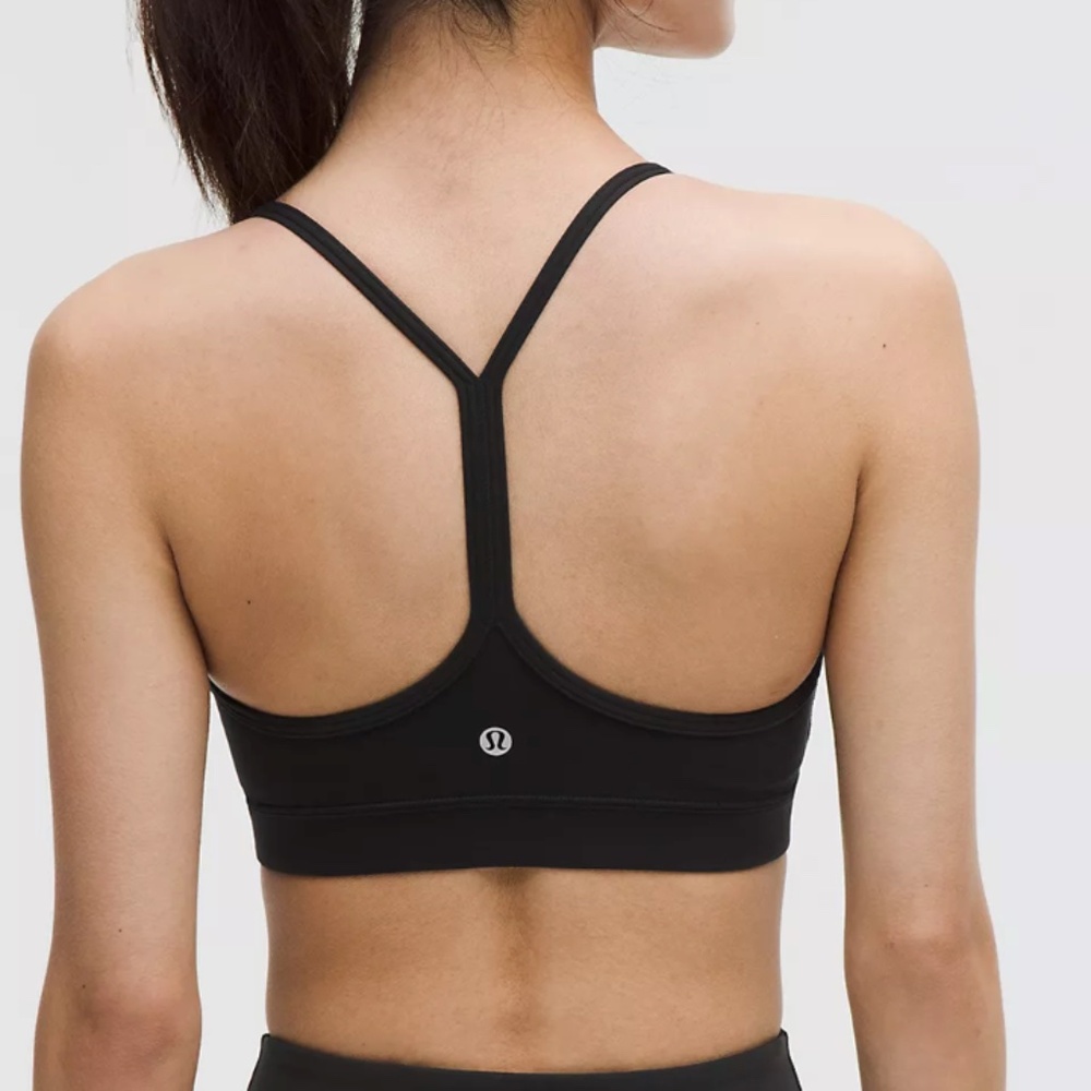 Flow Y Bra Nulu Lululemon black sports bra